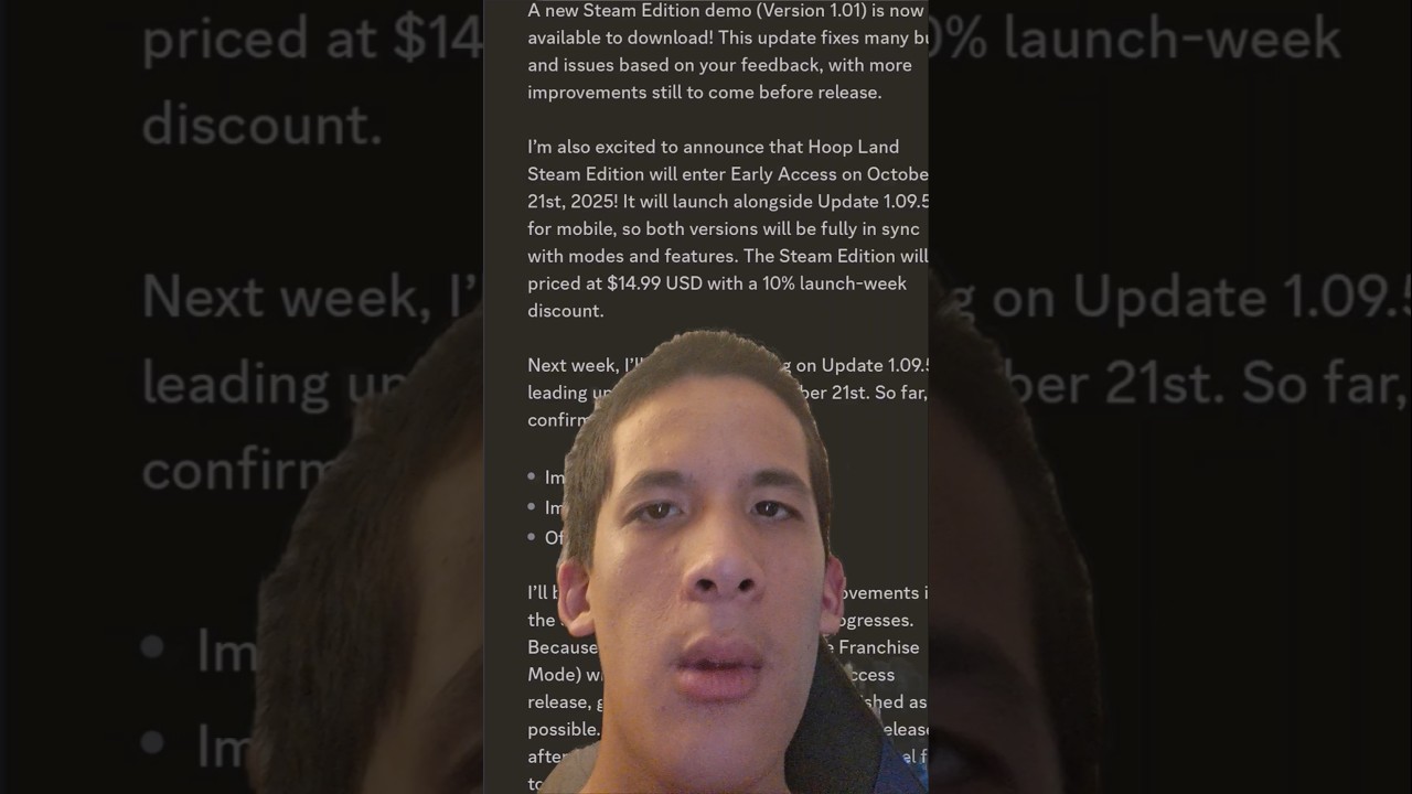 Hoop Land 1.09.5 Update News (RELEASE DATE ANNOUNCED) 