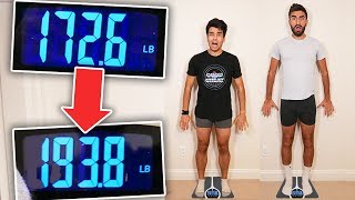 Who Can GAIN The Most Weight in 24 HOURS! *OVERNIGHT FOOD CHALLENGE*