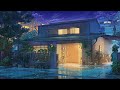 Rainy night lofi hiphop  light rain ambient sound