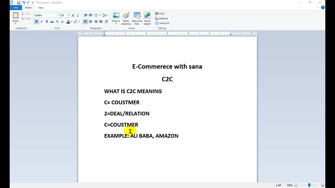 Consumer to Consumer(C2C) In E-commerce | Lecture On C2C in Hindi