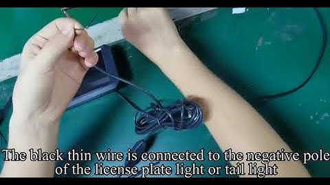 Yakry Y25 5 inch backup camera paired signal video