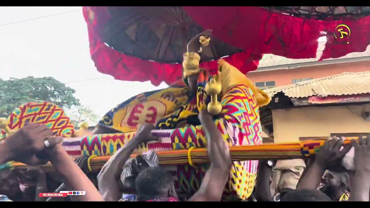 Grand Arrival Of  Yaagbonwura,Akuapem, & New Juaben Manhene To The Odwira Festival Grounds