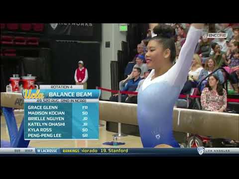 Grace Glenn 2018 Beam vs Stanford 9.925 - YouTube