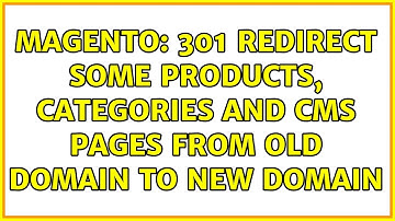 Magento: 301 redirect some products, categories and cms pages from old domain to new domain