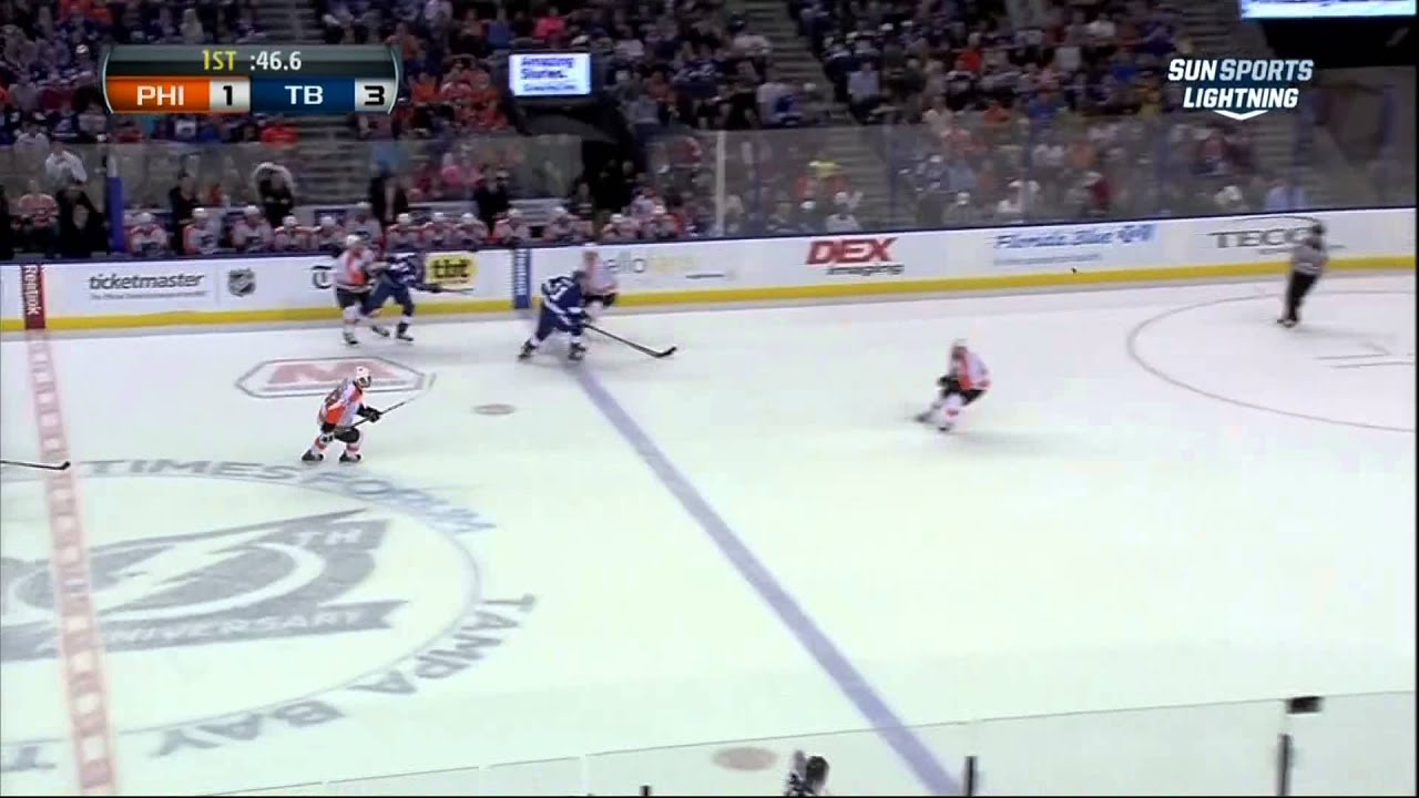 vincent lecavalier goal 27 jan 2013 philadelphia flyers vs tampa bay flyers vs tampa bay