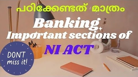 |cseb exam |important sections in NI act|banking|
