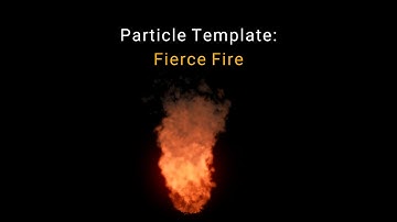 Blackmagic Fusion - upcoming particle template: fierce fire