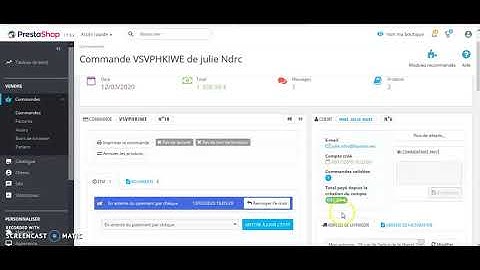 Prestashop le processus commande