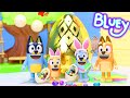 Bluey and bingo golden egg hunt  bluey easter  bluey easter egg toy surprise  bluey toys for kids