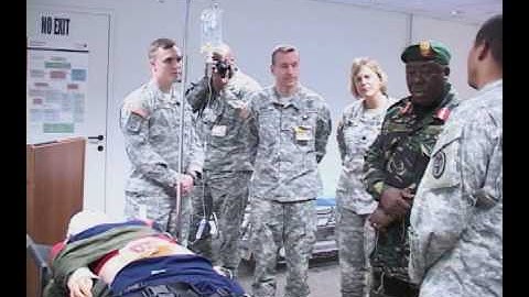 Maj. Gen. Wynjones Matthew Kisamba of Tanzania visits U.S. Army Africa headquarters - health center