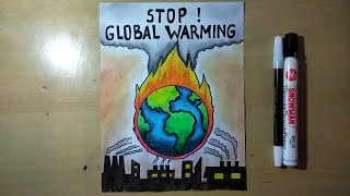 Cara membuat poster tentang global warming