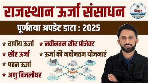 राजस्थान ऊर्जा संशाधन 2025 |Rajasthan energy 2025 3rd grade mains exam 2025 by Rakesh jangid