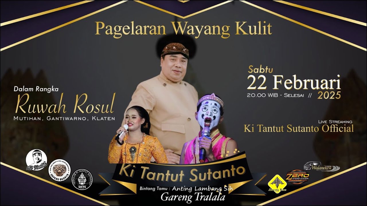 🔴Live Wayang Kulit KI. TANTUT SUTANTO  (Wahyu Sri Cemani) Mutihan Gantiwarno Klaten