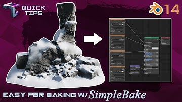 QUICK TIPS | Simply Bake PBR Textures With "SimpleBake" (Blender Add-on)
