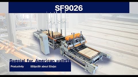 SF9026 Stringer Wood Pallet Nailing Machine for CE Certification #woodworkingmachine