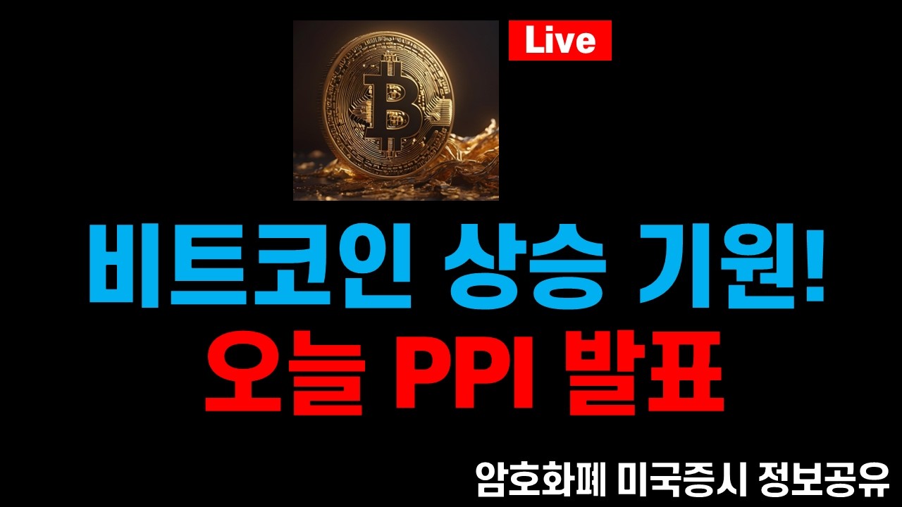 비트코인 상승 기원! 오늘 PPI 발표