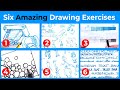 How to do Six Drawing Exercises to Develop Your Art + Sketchbook Tour