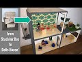 DIY: Doll House, miniature house made from wooden boxes, simple and easy