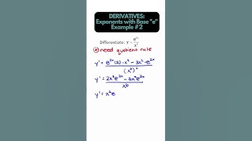 DERIVATIVES: How to find the Derivative of "e" (Calculus) #calculus #apcalculus #calculus1 #maths