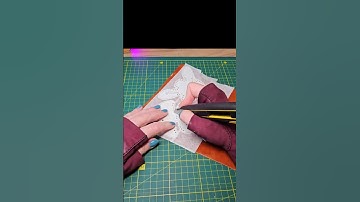 EASY way to prep leather patterns! 💯 #leathercraft #tutorial #beginner