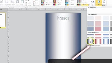 Setting a background picture in Publisher