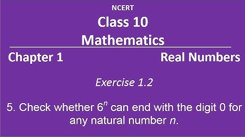 Check whether 6n can end with the digit 0 for any natural number n