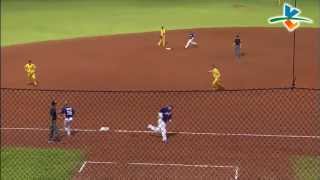 20130530 CPBL 犀牛VS.象 8上 林益全, 林琨笙連續安打追回1分