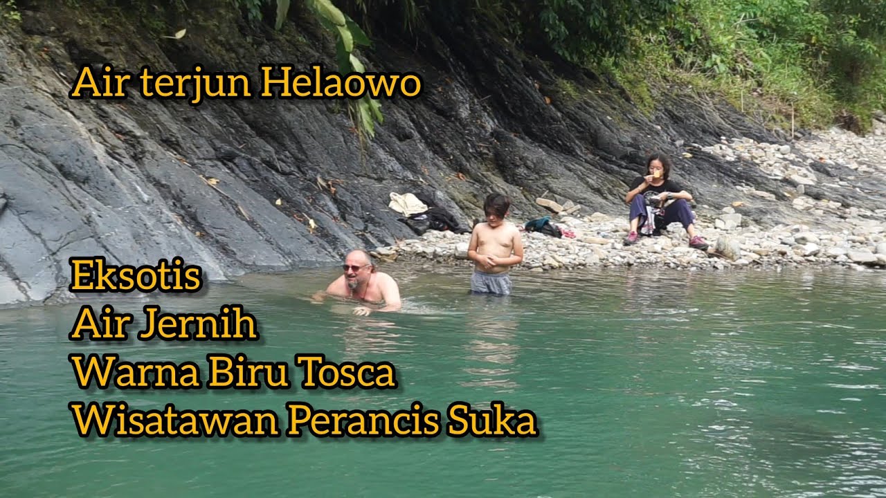 MENIKMATI KESEJUKAN AIR TERJUN EKSOTIS HELAOWO DI BORONADU