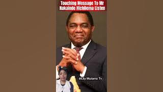 Message to Mr Hakainde Hichilema from A Zambian Youth. This is Touching.
