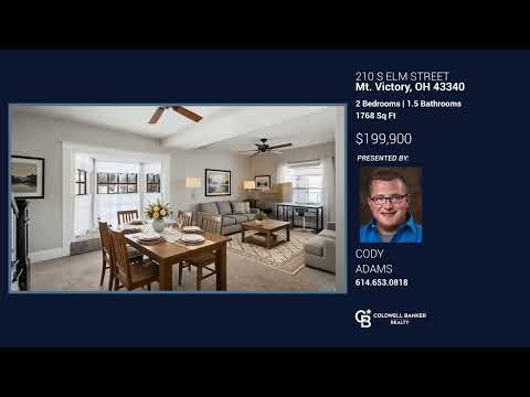 210 S Elm Street, Mt. Victory, OH home video tour