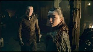 Arya reunites with Gendry and The Hound | Game of thrones 8x01 Resimi