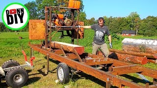 Sawmilling Furring Strips For Siding - Band Sawmill Build #23