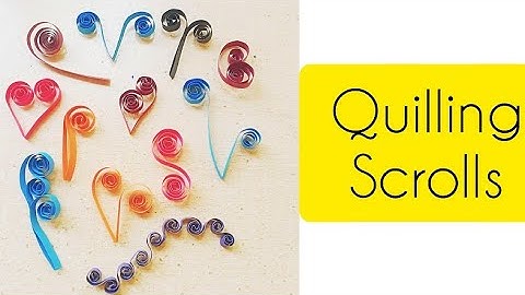 Basic Quilling Shapes part - 2| How to make paper quilling Scrolls|DIY| Paper Quilling Scrolls