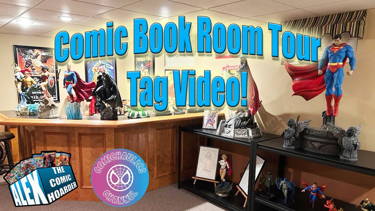 Comic Book Room Tour Tag Video! Three Rooms of Treasures and ...