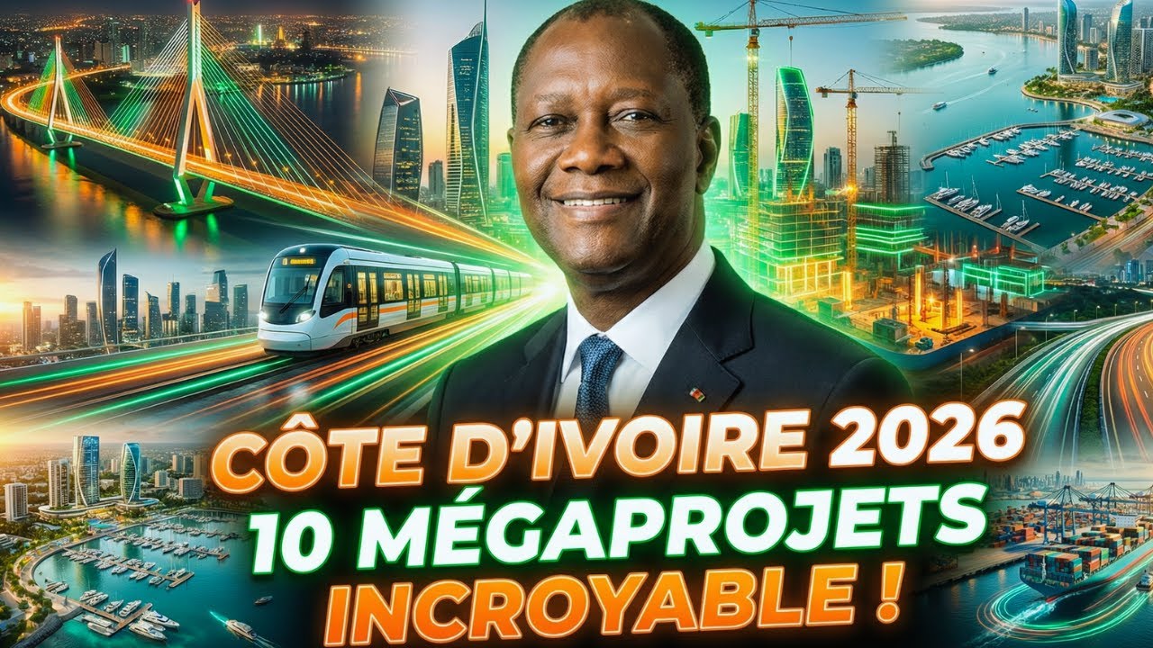 🔥 Côte d’Ivoire 2026 : 10 Mégaprojets GÉANTS qui vont Transformer le Pays à Jamais !