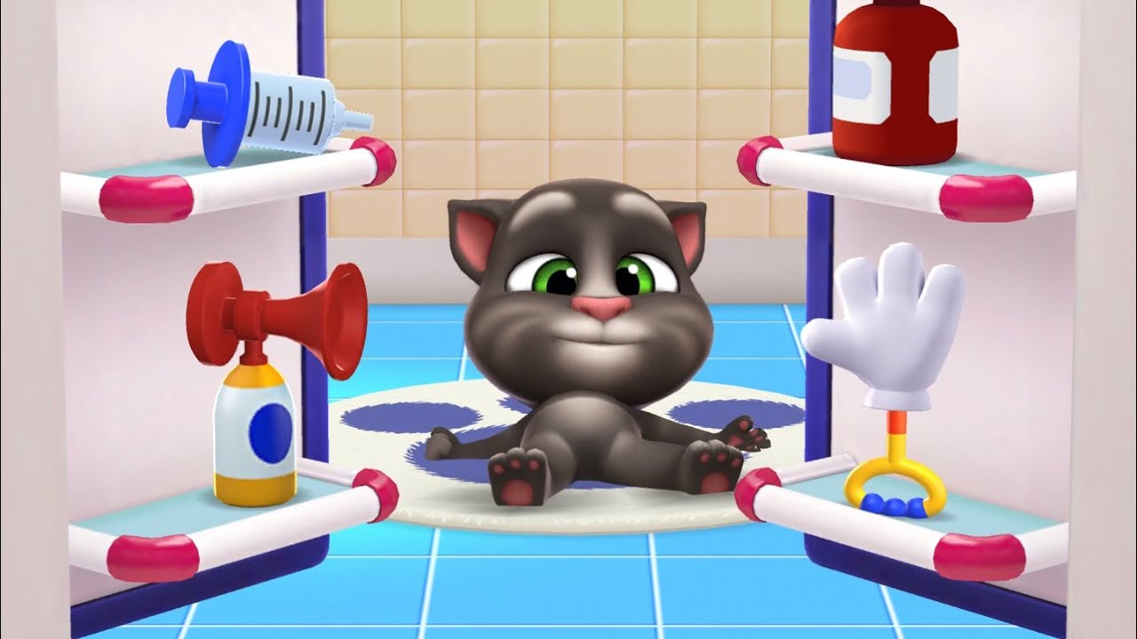 Baby tom is here again with his funny adventures || Talking tom 2!