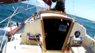 Sailing: Pacific Seacraft Flicka Nomad  Tack, Dowse, and run off