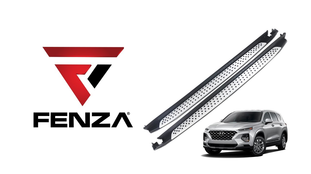 Running Boards Installation for 2019+ Hyundai Santa Fe Nerf Bars