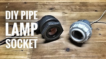 How to make Pipe Lamp Socket 파이프조명 소켓 만들기
