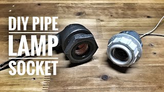 How to make Pipe Lamp Socket 파이프조명 소켓 만들기