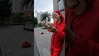 Money Heist vs Police 59 #moneyheist #parkour #police #escape #shorts #tikzic86