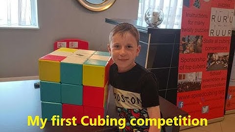My first WCA Cubing competition - Stevenage June 2023