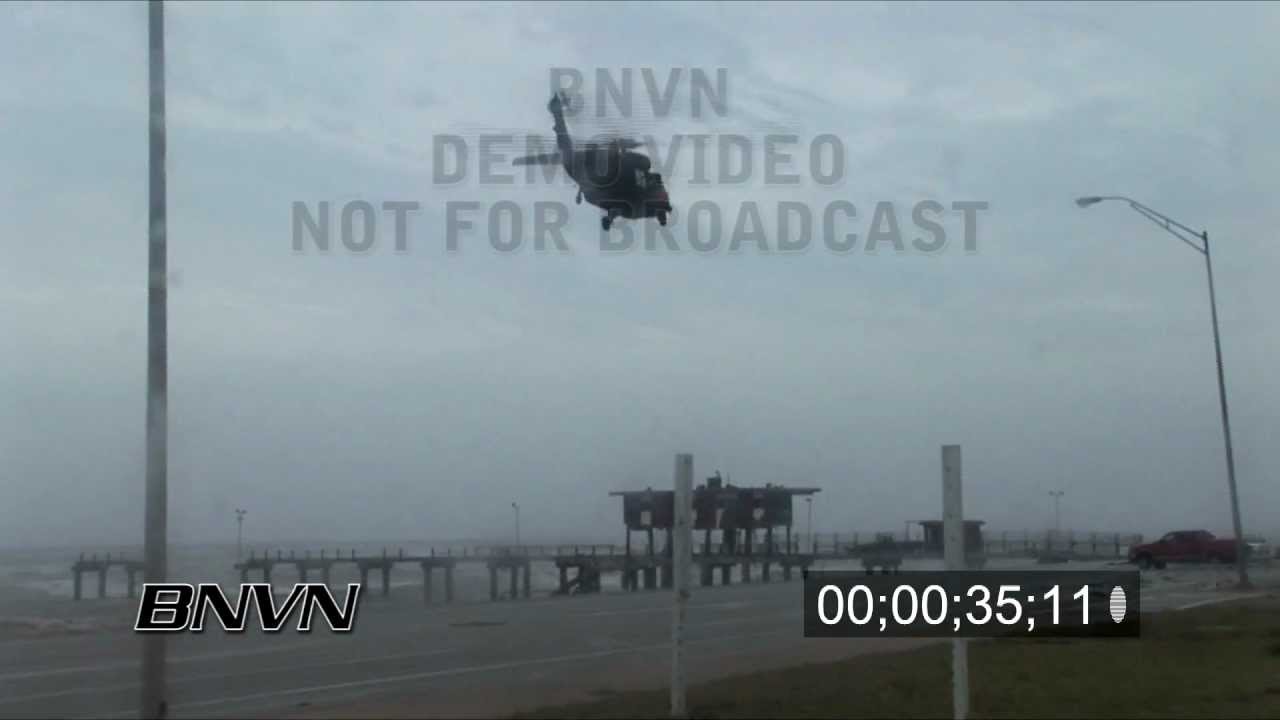 Hurricane Ike Part 8 - Air Rescues and aftermath on Galveston Island, TX