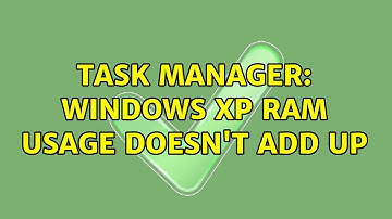 Task manager: Windows XP RAM usage doesn