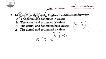 ECONOMETRICS MCQ REGRESSION ANALYSIS COMPLETE PAPER SOLVE,MOCK TESTS,ONLINE CLASSES
