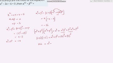 If alpha and beta are the roots of the equation X^2  2x +4=0 then alpha^12 +beta^12 =   #jee mains