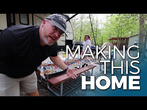 RV CAMPSITE SETUP AND DECORATING | How We Make a Campground Home