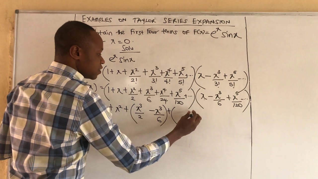 Taylor's Series Expansion of e^x Sin X about X = 0 - YouTube