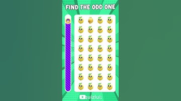 Find the ODD One Out - Fruit Edition | Eye Test Challenge 49! #emojichallengequiz  #quiz #findtheodd