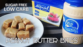 Sugar Free Peanut Butter Bites - LOW CARB KETO easy recipes